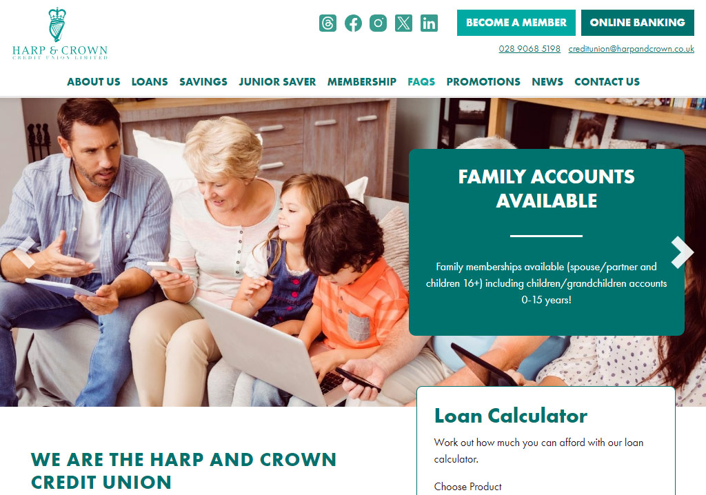 harp and crown credit union relaunches on easibuild v5